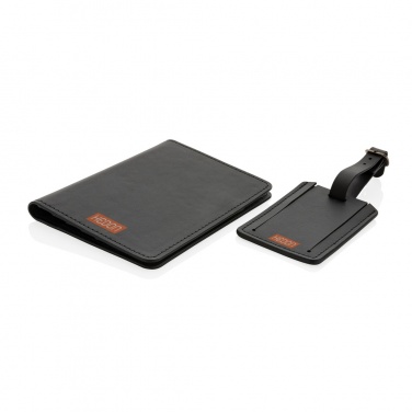 Logo trade promotional gift photo of: Swiss Peak GRS recycled PU travel gift set