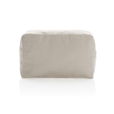 Logo trade advertising products image of: Impact Aware™ 285 gsm rcanvas toiletry bag undyed