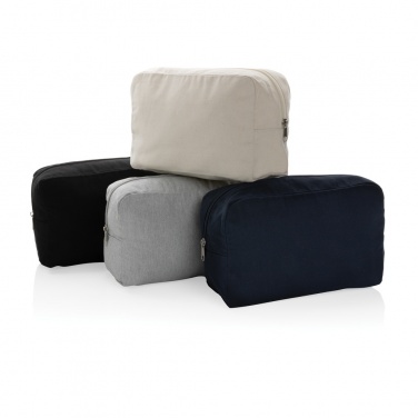 Logotrade promotional merchandise picture of: Impact Aware™ 285 gsm rcanvas toiletry bag undyed