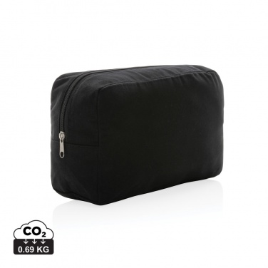 Logo trade advertising products image of: Impact Aware™ 285 gsm rcanvas toiletry bag undyed
