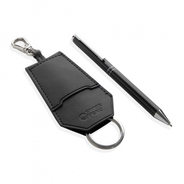 Logotrade promotional merchandise photo of: SP Tula RCS certified recycled PU key holder and pen set