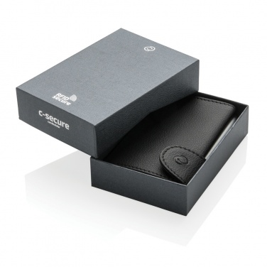 Logo trade promotional merchandise picture of: C-Secure RFID card holder & wallet