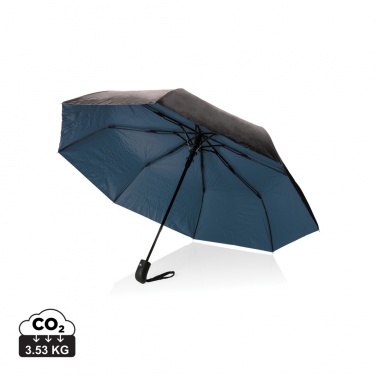 Logo trade promotional items picture of: 21" Impact AWARE™ RPET 190T Pongee dual colour mini umbrella