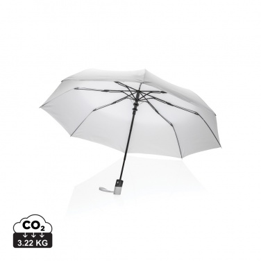 Logo trade promotional merchandise picture of: 21" Impact AWARE™ RPET 190T mini auto open umbrella