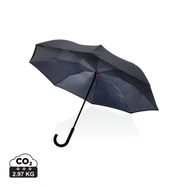 Logo trade promotional gift photo of: 23" Impact AWARE™ RPET 190T reversible umbrella