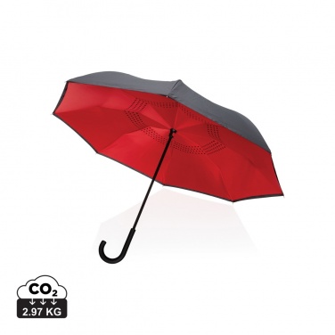 Logotrade corporate gift image of: 23" Impact AWARE™ RPET 190T reversible umbrella