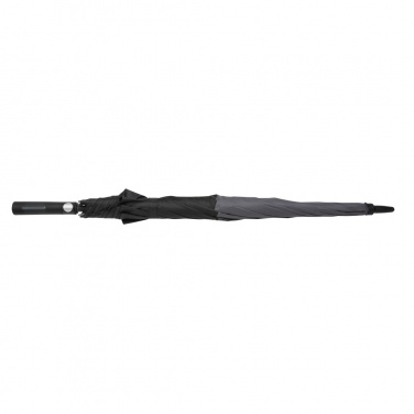 Logo trade promotional giveaway photo of: 27" Impact AWARE™ RPET 190T auto open stormproof umbrella