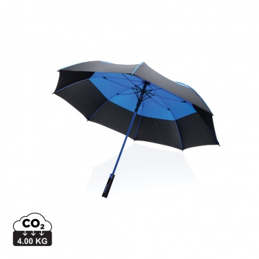 Logo trade promotional items image of: 27" Impact AWARE™ RPET 190T auto open stormproof umbrella