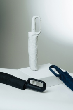 Logo trade promotional item photo of: Yara 21" AWARE™ RPET solid colour umbrella with carabiner