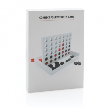 Logo trade promotional giveaways picture of: Connect four wooden game