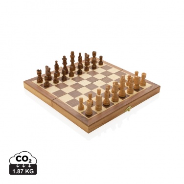 Logotrade promotional giveaway picture of: Luxury wooden foldable chess set