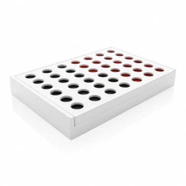 Logo trade promotional merchandise image of: Connect four wooden game