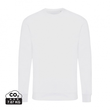 Logo trade corporate gifts image of: Iqoniq Zion recycled cotton crew neck