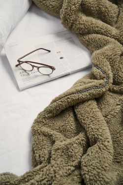 Logotrade advertising product picture of: VINGA Maine GRS recycled double pile blanket