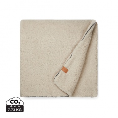 Logo trade advertising products image of: VINGA Maine GRS recycled double pile blanket