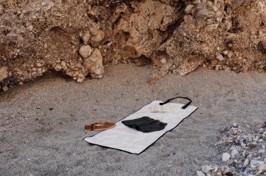 Logo trade promotional items picture of: VINGA Volonne AWARE™ recycled canvas beach mat