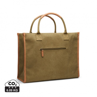 Logotrade promotional merchandise picture of: VINGA Bosler RCS recycled canvas office tote