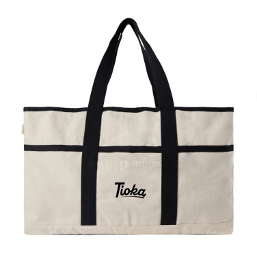 Logotrade promotional item image of: VINGA Volonne AWARE™ recycled canvas beach bag
