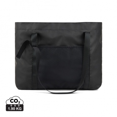 Logo trade promotional products image of: VINGA Livorno GRS recycled polyester maxi tote