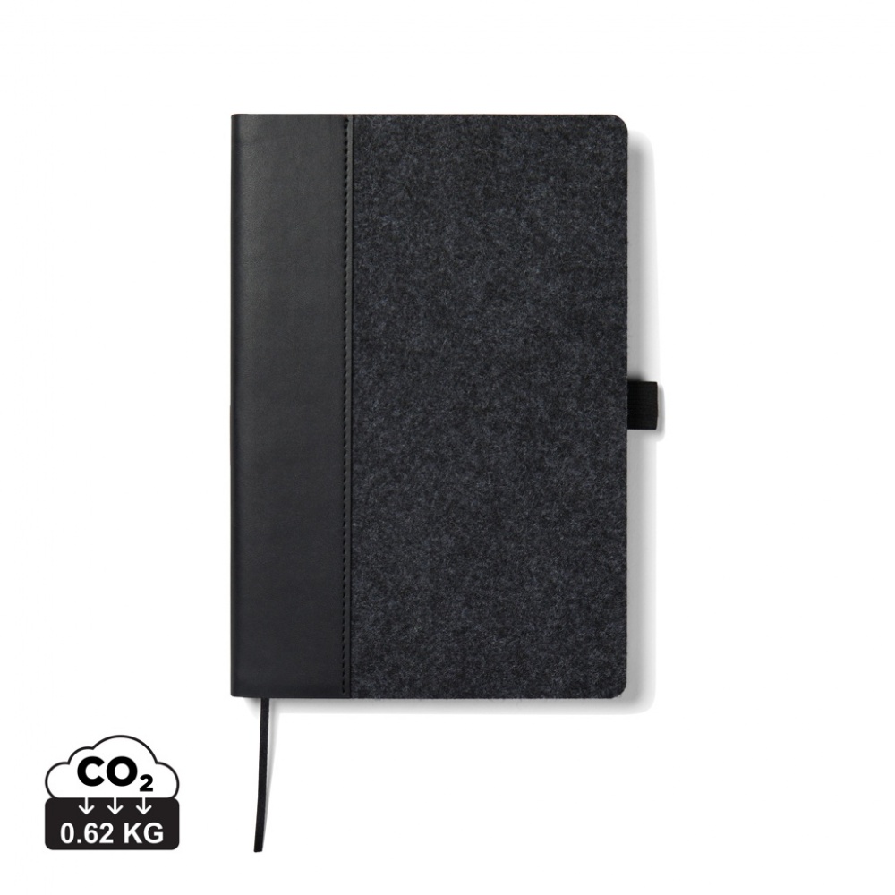 Logotrade promotional merchandise photo of: VINGA Albon GRS recycled felt notebook