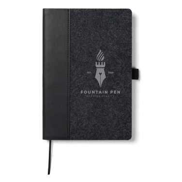 Logotrade promotional giveaways photo of: VINGA Albon GRS recycled felt notebook