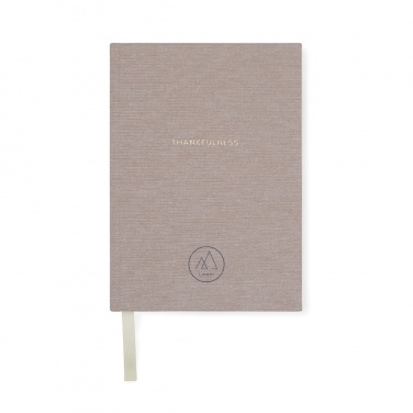 Logo trade business gifts image of: VINGA Thankfulness GRS recycled paper journal