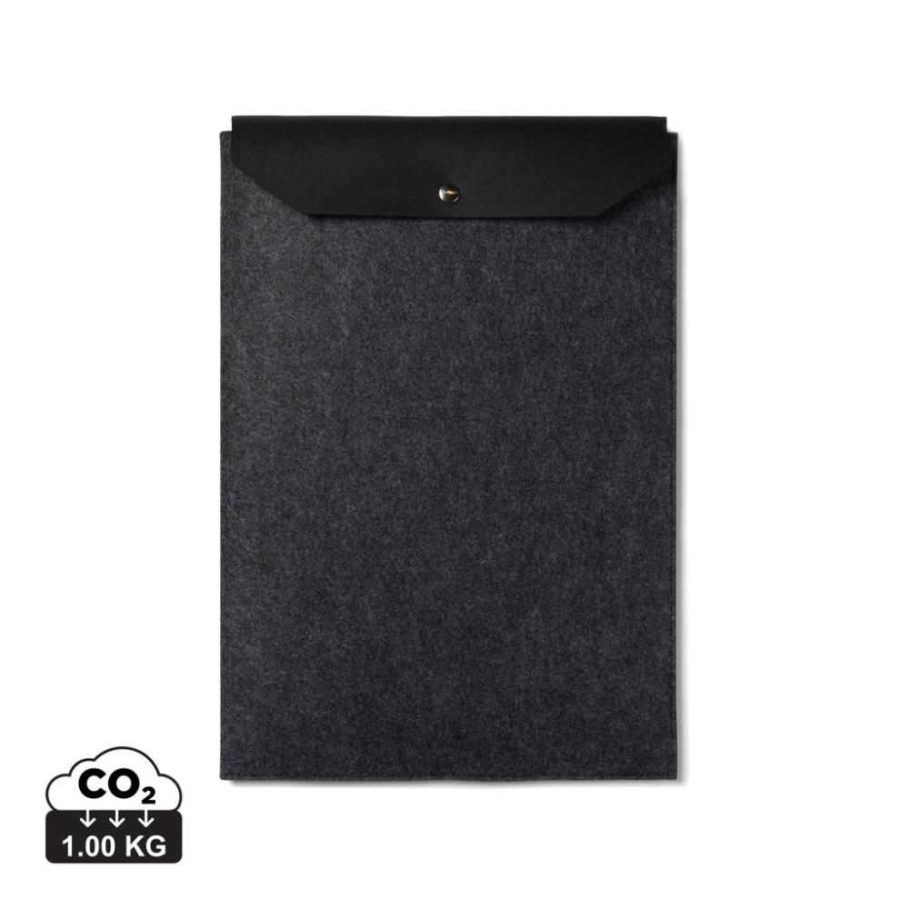 Logo trade promotional items picture of: VINGA Albon GRS recycled felt 17" laptop sleeve