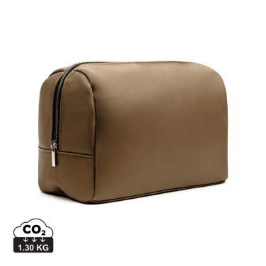 Logo trade promotional item photo of: VINGA Bermond RCS recycled PU toiletry bag