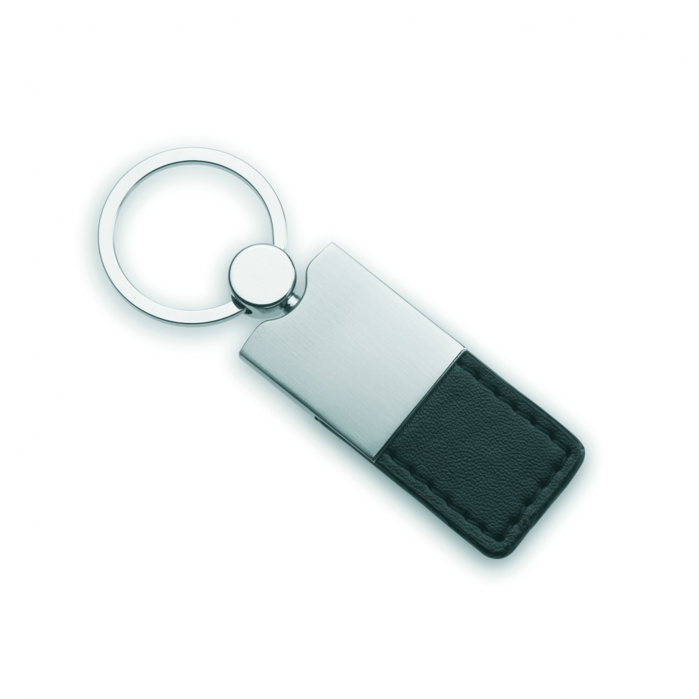 Logotrade promotional merchandise image of: PU and metal key ring Helsinki