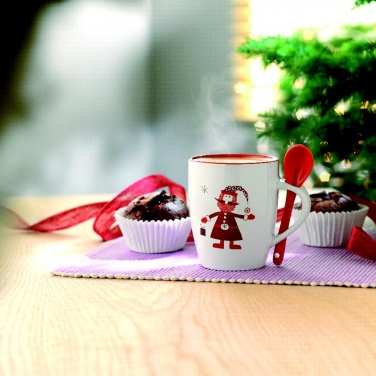Logotrade promotional gift picture of: Mug with spoon 250ml