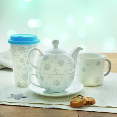 Logo trade promotional giveaways image of: Christmas tea set