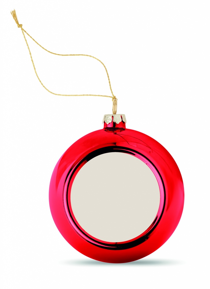 Logo trade promotional items image of: Christmas ball for sublimation