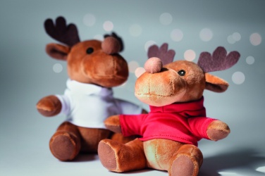 Logo trade corporate gift photo of: Plush reindeer with hoodie