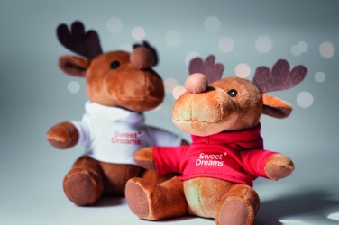 Logotrade promotional item picture of: Plush reindeer with hoodie