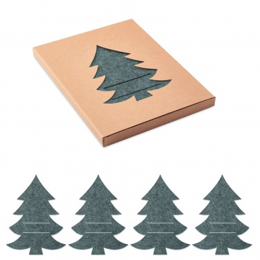 Logo trade corporate gifts picture of: RPET felt cutlery holder set