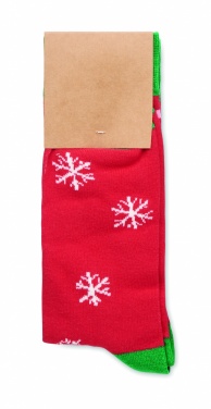 Logo trade promotional products image of: Pair of Christmas socks L