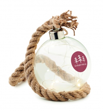 Logotrade advertising products photo of: Glass bauble LED light