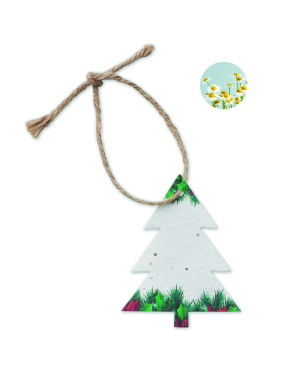Logotrade advertising product picture of: Seed paper Xmas ornament