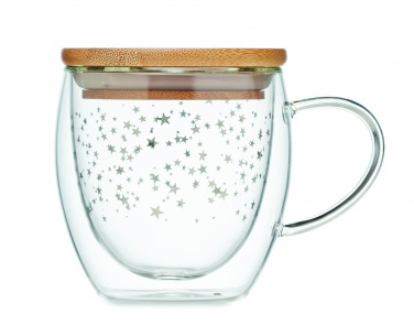 Logo trade advertising product photo of: Double wall borosilicate mug