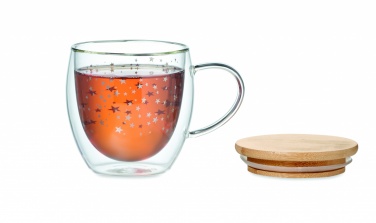 Logo trade promotional products image of: Double wall borosilicate mug