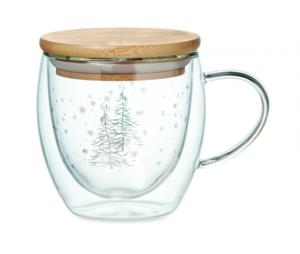 Logo trade advertising products picture of: Double wall borosilicate mug