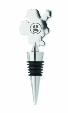 Logo trade promotional giveaways image of: Bottle stopper Christmas motif