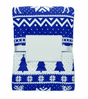 Logo trade promotional items image of: RPET fleece blanket 190 gr/m²