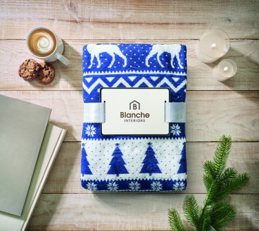 Logo trade promotional gift photo of: RPET fleece blanket 190 gr/m²