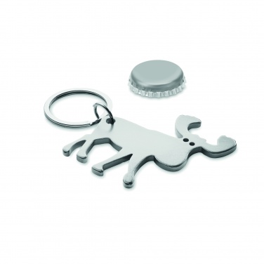 Logo trade business gifts image of: Recycled aluminium key ring Pori