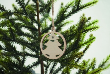 Logo trade promotional products picture of: Wooden tree shape hanger