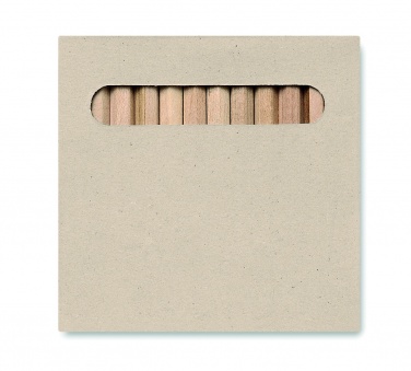 Logo trade promotional gift photo of: 12 coloured pencils set