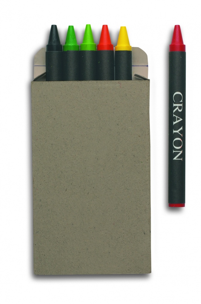 Logo trade promotional products picture of: Carton of 6 wax crayons