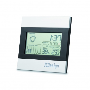 Logo trade promotional products image of: Weather station and clock
