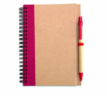 Logo trade promotional gifts picture of: B6 recycled notebook with pen